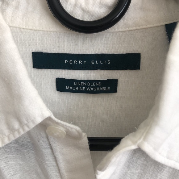 Perry Ellis linen shirt - Picture 4 of 5